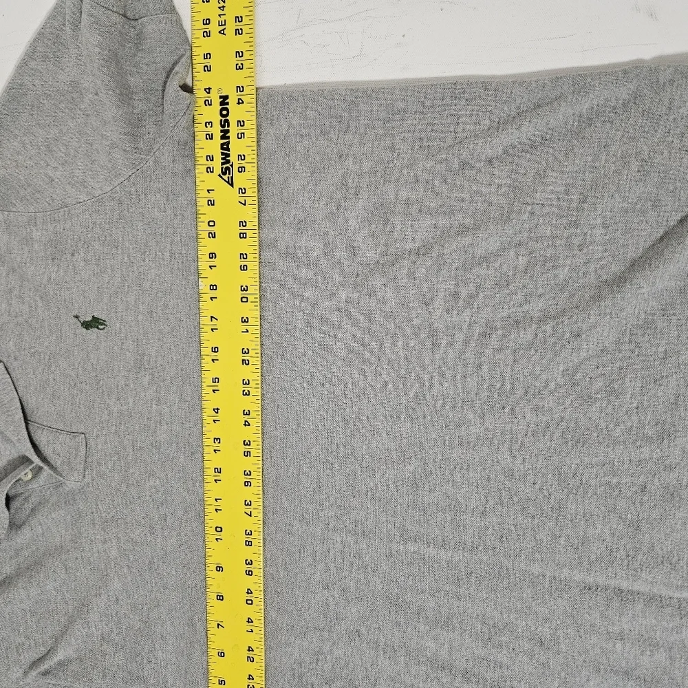 Ralph Lauren Polo Shirt Mens XL Gray Green Pony Golf Casual Short Sleeve